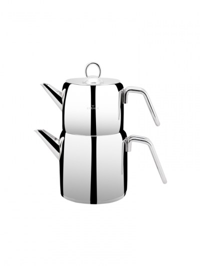 Batterie de cuisine Dowry 17 pièces en acier inoxydable Platinum Karaca