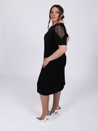 Robe mi longue originale Dans - noir