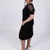 Robe mi longue originale Dans - noir