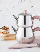 Ensemble de théière rose Karaca Kayra