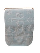 İpekçe Home Couverture pour bébé Embos pufi - bleu 