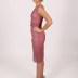 Robe courte à dentelle Dans - rose