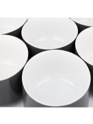 Tajine Almina 6 pièces porcelaine Al-8074 - noir